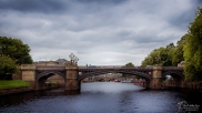 A photograph of one of the bridges that spans the River Ouse in York, West Yorkshire.